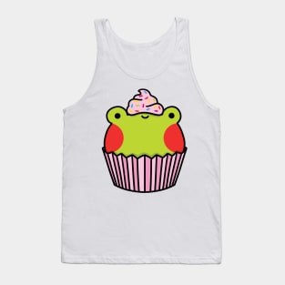 Frog cupcake with pink frosting Tank Top